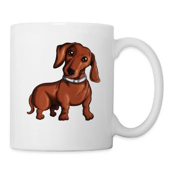Dackelfan Hunderasse Dackel Besitzer Hundezüchter - Tasse - Weiß - Rechts