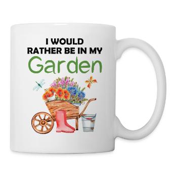 Jardin drôle Dicton Hobby Gardener Idée cadeau - Mug blanc - blanc - Droite