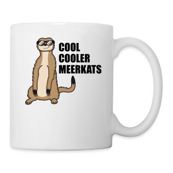 Suricate cool drôle de dicton cadeau - Mug blanc - blanc - Droite