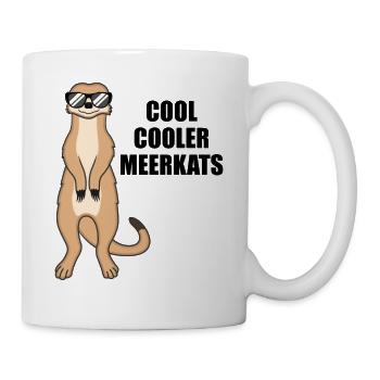 Suricate cool drôle de dicton cadeau - Mug blanc - blanc - Droite