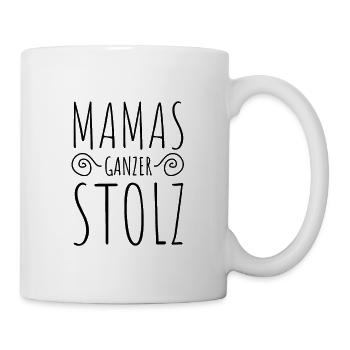 Mamas ganzer Stolz, Kind - Kindergeburtstag - Baby - Tasse - Weiß - Rechts