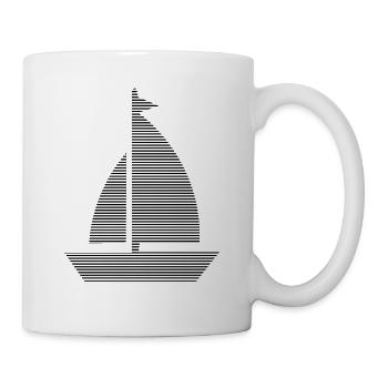 Segeln - Tasse - Weiß - Rechts