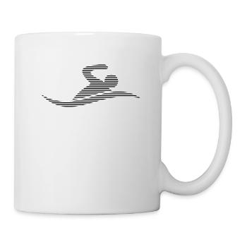 Schwimmen - Tasse - Weiß - Rechts