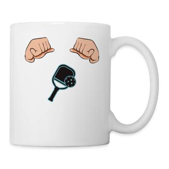 Meilleur père de pickleball de tous les temps - Mug blanc - blanc - Droite