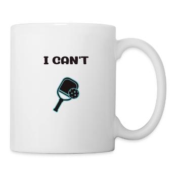 Désolé, je ne peux pas mon pickleball a dit non - Mug blanc - blanc - Droite