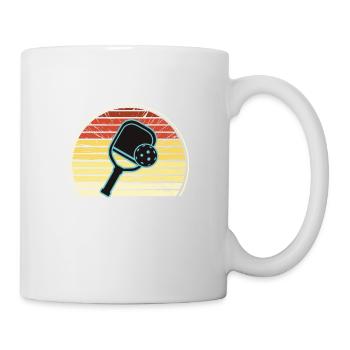 J’aime le pickleball et peut-être 3 personnes - Mug blanc - blanc - Droite