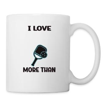 J’aime mon pickleball plus que les gens - Mug blanc - blanc - Droite
