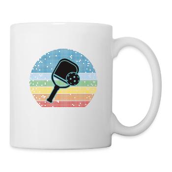 Je suis ici pour aimer le pickleball - Mug blanc - blanc - Droite