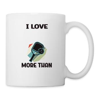 J’aime mon pickleball plus que les gens - Mug blanc - blanc - Droite