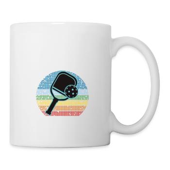 Désolé, j’ai des projets avec mon pickleball - Mug blanc - blanc - Droite