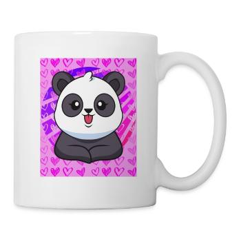Panda Hearts - Mug - white - Right