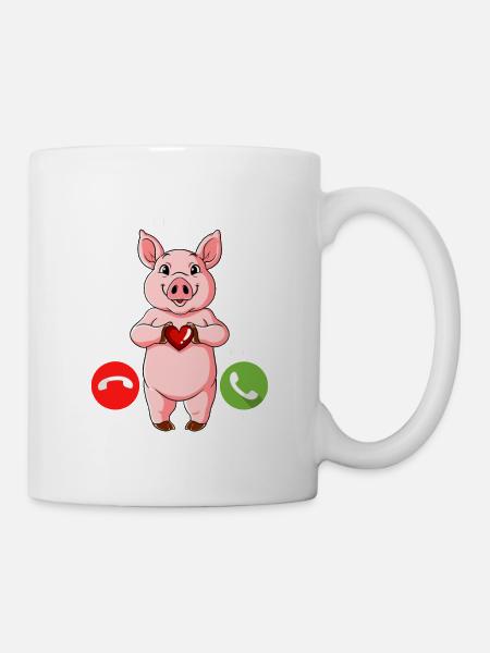 Mein Schwein Ruft An - Tasse - Weiß