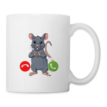 Mein Ratte Ruft An - Tasse - Weiß - Rechts