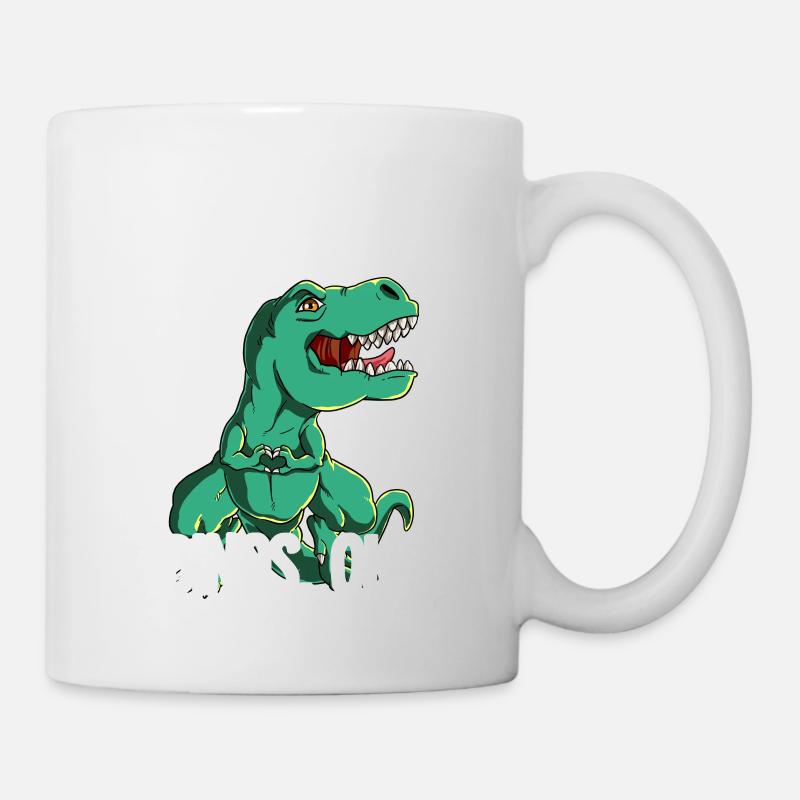 Ich mag halt einfach Dinos - Tasse - Weiß