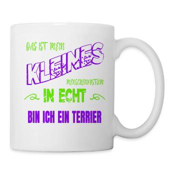 dogge geschenkidee doggie hundehalter - Tasse - Weiß - Rechts