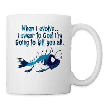 When I evolve I Am Going To K*ll You All - Mug - white - Right
