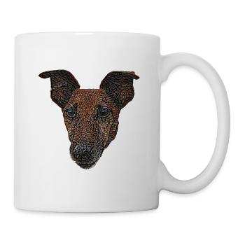 Smooth Fox Terrier Face - Mug - white - Right