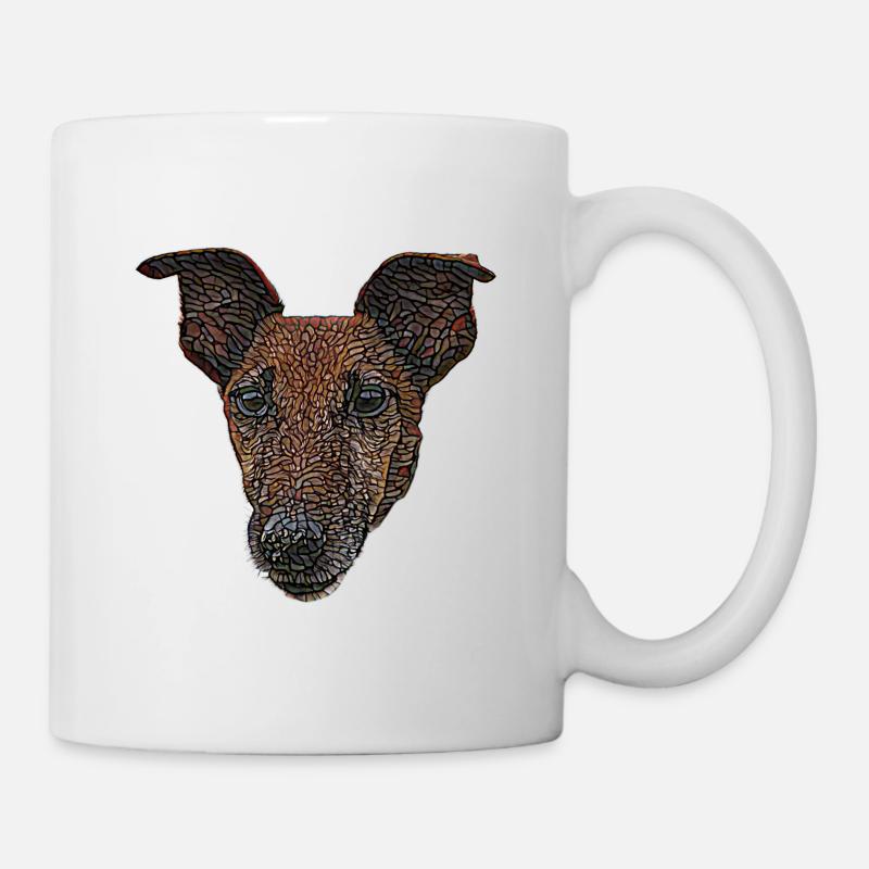 Glattes Foxterrier-Gesicht - Tasse - Weiß