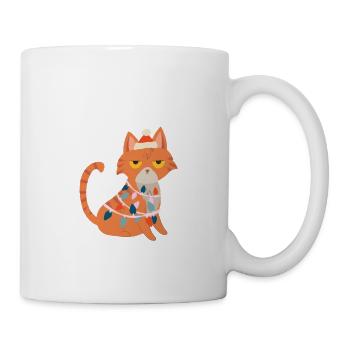Merry Christmas Lustiges Weihnachtsshirt - Tasse - Weiß - Rechts