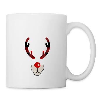 Merry Christmas Lustiges Weihnachtsshirt - Tasse - Weiß - Rechts