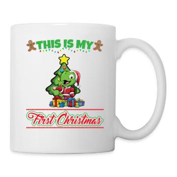 This Is My First Christmas Toddler One Year X-Mas - Tasse - Weiß - Rechts