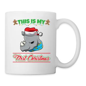 C’est mon premier Noël Noël un an X-Mas - Mug blanc - blanc - Droite
