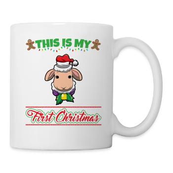 This Is My First Christmas Toddler One Year X-Mas - Tasse - Weiß - Rechts