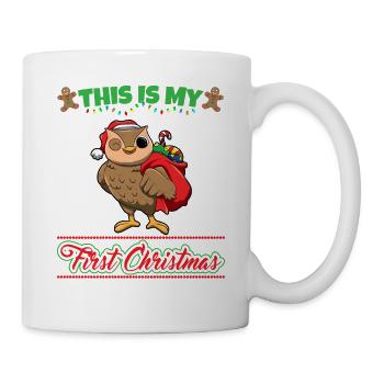 This Is My First Christmas Toddler One Year X-Mas - Tasse - Weiß - Rechts