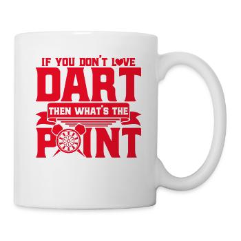 Dart Hobby Dartboard Dart Throw Gift - Mug - white - Right
