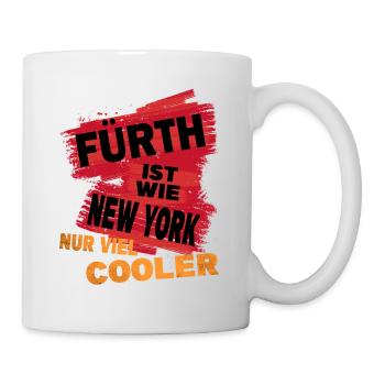 Fürth Germany's saying is like New York - Mug - white - Right