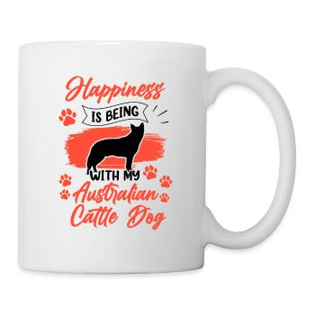 Australian Cattle Dog macht glücklich Treibhund - Tasse - Weiß - Rechts