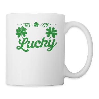 A happy teacher St. Patrick's Day Shamroc - Mug - white - Right