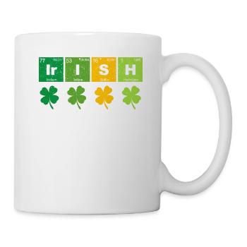 Lustige St. Patricks Day Wissenschaft Lehrer Irish - Tasse - Weiß - Rechts