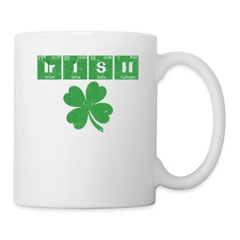 Lustige St. Patricks Day Wissenschaft Lehrer Irish - Tasse - Weiß - Rechts
