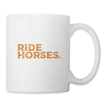Eat Sleep Ride Pferde Repeat Horseback Equestrian - Tasse - Weiß - Rechts