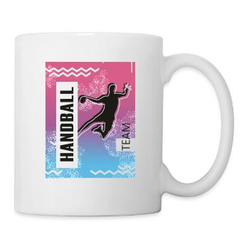 Handball Team Spieler - Tasse - Weiß - Rechts