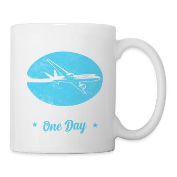 Be Nice I May Be Your Pilot One Day Aviation - Mug - white - Right