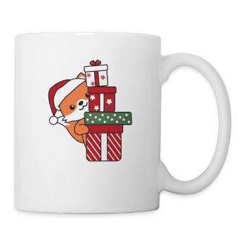 Renard cadeau de Noël animaux d’hiver renard - Mug blanc - blanc - Droite