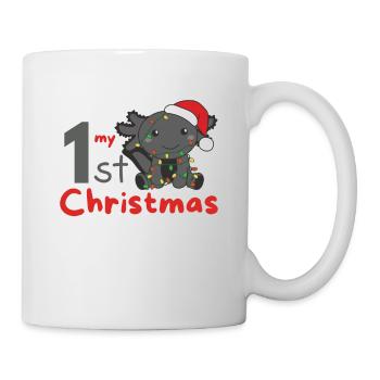 Axolotl Weihnachten Axolotls mon 1er Noël - Mug blanc - blanc - Droite