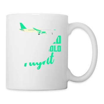 J’ai survécu à mon premier pilote en vol solo - Mug blanc - blanc - Droite