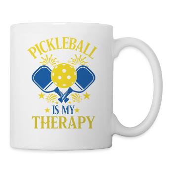 Le pickleball est ma thérapie - Mug blanc - blanc - Droite