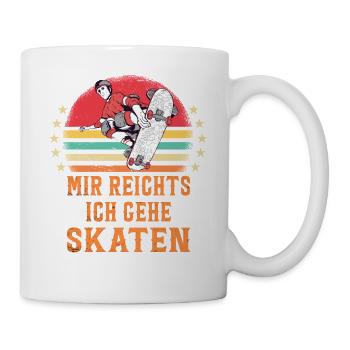 Skateboarder Skateboarding Skaten Skater - Tasse - Weiß - Rechts