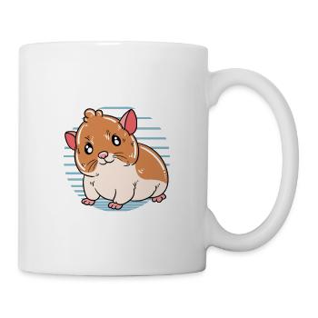 Je préfère être avec mon hamster - Mug blanc - blanc - Droite