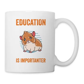 Je préfère être avec mon hamster - Mug blanc - blanc - Droite