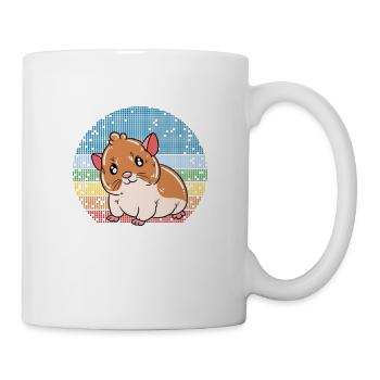 Je préfère être avec mon hamster - Mug blanc - blanc - Droite