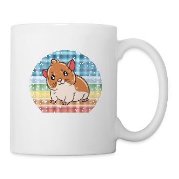 Je préfère être avec mon hamster - Mug blanc - blanc - Droite