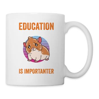 Je préfère être avec mon hamster - Mug blanc - blanc - Droite