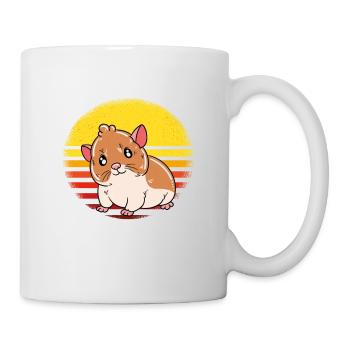 Je préfère être avec mon hamster - Mug blanc - blanc - Droite