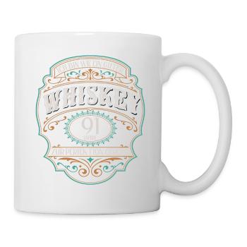91 Jahre bin guter Whisky Whiskey 91. Geburtstag - Tasse - Weiß - Rechts