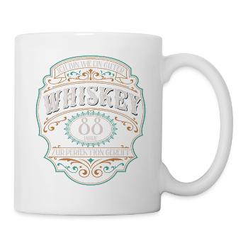 88 Jahre bin guter Whisky Whiskey 88. Geburtstag - Tasse - Weiß - Rechts